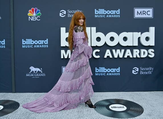Florence Welch attends the annual Billboard Music Awards held at the MGM Grand Garden Arena in Las Vegas, Nevada on May 15, 2022.  LAV202205150032 JIMxRUYMEN