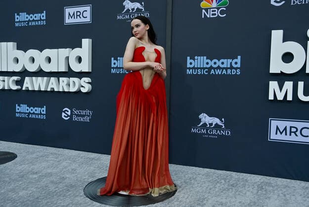 Dove Cameron attends the annual Billboard Music Awards held at the MGM Grand Garden Arena in Las Vegas, Nevada on May 15, 2022.  LAV202205150039 JIMxRUYMEN