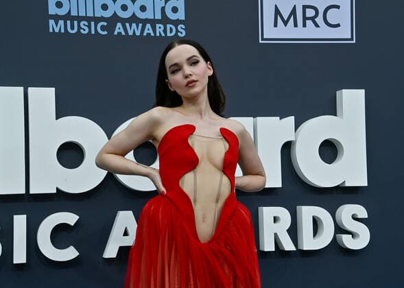 Dove Cameron attends the annual Billboard Music Awards held at the MGM Grand Garden Arena in Las Vegas, Nevada on May 15, 2022.  LAV202205150041 JIMxRUYMEN