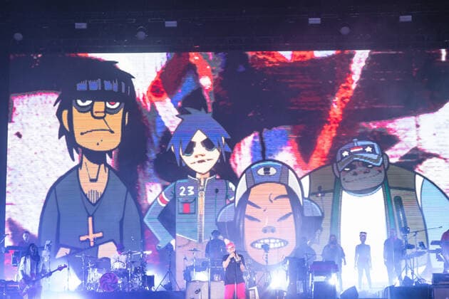 SÃO PAULO, SP - 15.05.2022: FESTIVAL MITA - The band Gorillaz during the closing performance of the first edition of the MITA festival at Spark Arena in São Paulo on Sunday night (15) x2206582x  YurixMurakami