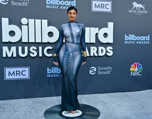 Kylie Jenner attends the annual Billboard Music Awards held at the MGM Grand Garden Arena in Las Vegas, Nevada on May 15, 2022.  LAV202205150148 JIMxRUYMEN