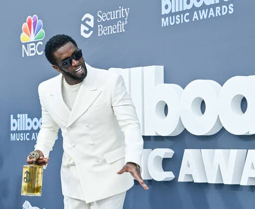 Sean Diddy Combs attends the annual Billboard Music Awards held at the MGM Grand Garden Arena in Las Vegas, Nevada on May 15, 2022.  LAV202205150235 JIMxRUYMEN