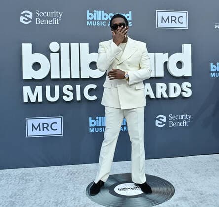 Sean Diddy Combs attends the annual Billboard Music Awards held at the MGM Grand Garden Arena in Las Vegas, Nevada on May 15, 2022.  LAV202205150242 JIMxRUYMEN