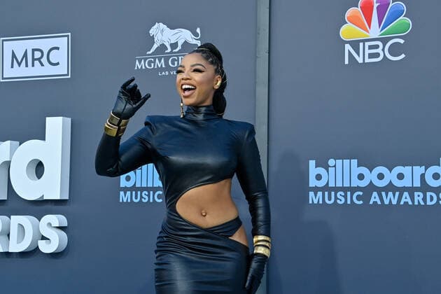 Chloe Bailey attends the annual Billboard Music Awards held at the MGM Grand Garden Arena in Las Vegas, Nevada on May 15, 2022.  LAV202205150317 JIMxRUYMEN