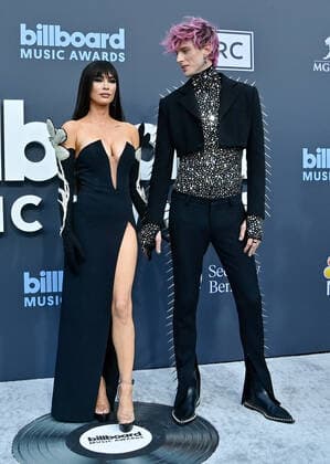 Megan Fox and Machine Gun Kelly attend the annual Billboard Music Awards held at the MGM Grand Garden Arena in Las Vegas, Nevada on May 15, 2022.  LAV202205150486 JIMxRUYMEN