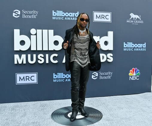 Ty Dolla $ign attends the annual Billboard Music Awards held at the MGM Grand Garden Arena in Las Vegas, Nevada on May 15, 2022.  LAV202205150511 JIMxRUYMEN