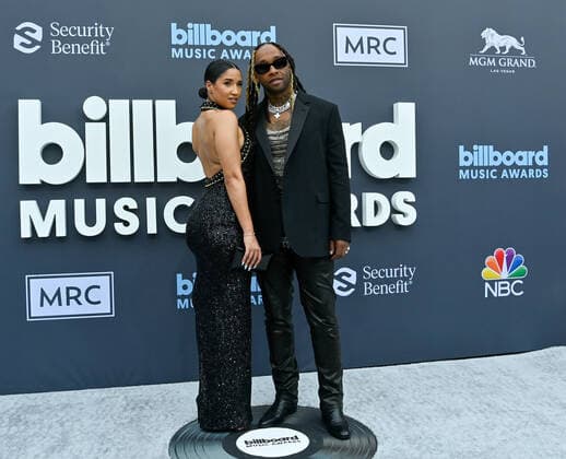 Zaila and Ty Dolla $ign attend the annual Billboard Music Awards held at the MGM Grand Garden Arena in Las Vegas, Nevada on May 15, 2022.  LAV202205150518 JIMxRUYMEN