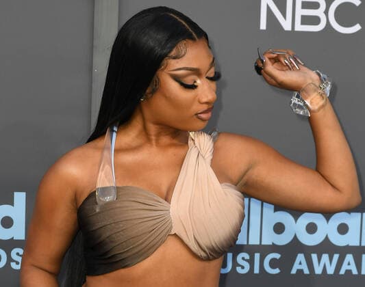 May 15, 2022, Las Vegas, NV, USA: Megan Thee Stallion attends the 2022 Billboard Music Awards at MGM Grand Garden Arena on May 15, 2022 in Las Vegas, Nevada. Las Vegas USA - ZUMAs181 20220515_zea_s181_120 Copyright: xImagespacex