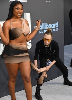 May 15, 2022, Las Vegas, NV, USA: Megan Thee Stallion and Cara Delevingne attends the 2022 Billboard Music Awards at MGM Grand Garden Arena on May 15, 2022 in Las Vegas, Nevada. Las Vegas USA - ZUMAs181 20220515_zea_s181_130 Copyright: xImagespacex