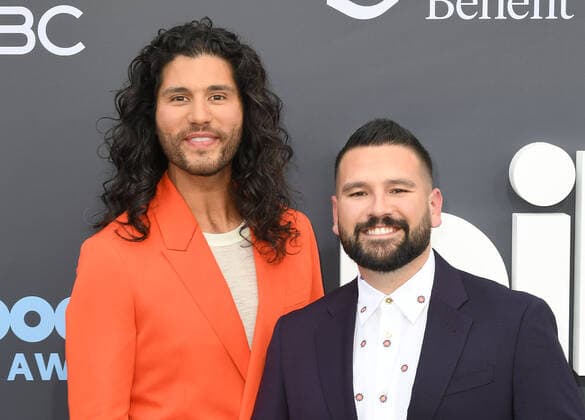 May 15, 2022, Las Vegas, NV, USA: Dan + Shay - Dan Smyers and Shay Mooney attend the 2022 Billboard Music Awards at MGM Grand Garden Arena on May 15, 2022 in Las Vegas, Nevada. Las Vegas USA - ZUMAs181 20220515_zea_s181_245 Copyright: xImagespacex