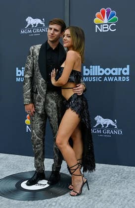 Illenium and Lara McWhorter attend the annual Billboard Music Awards held at the MGM Grand Garden Arena in Las Vegas, Nevada on May 15, 2022.  LAV202205150105 JIMxRUYMEN