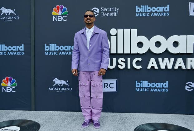 Quincy Brown attends the annual Billboard Music Awards held at the MGM Grand Garden Arena in Las Vegas, Nevada on May 15, 2022.  LAV202205150120 JIMxRUYMEN