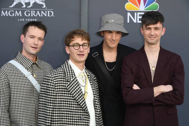 May 15, 2022, Las Vegas, NV, USA: Glass Animals - Drew MacFarlane, Dave Bayley, Joe Seward and Edmund Irwin-Singer attends the 2022 Billboard Music Awards at MGM Grand Garden Arena on May 15, 2022 in Las Vegas, Nevada. Las Vegas USA - ZUMAs181 20220515_zea_s181_364 Copyright: xImagespacex