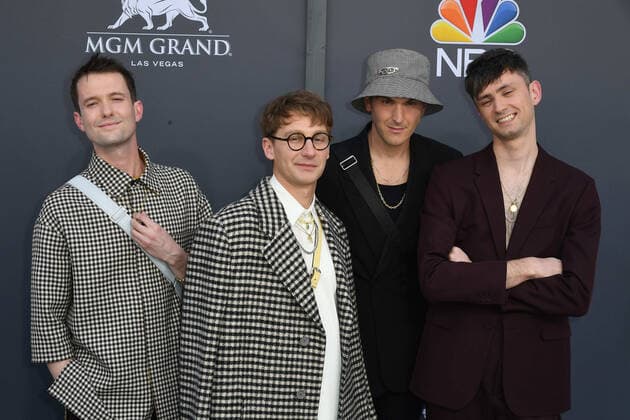 May 15, 2022, Las Vegas, NV, USA: Glass Animals - Drew MacFarlane, Dave Bayley, Joe Seward and Edmund Irwin-Singer attends the 2022 Billboard Music Awards at MGM Grand Garden Arena on May 15, 2022 in Las Vegas, Nevada. Las Vegas USA - ZUMAs181 20220515_zea_s181_365 Copyright: xImagespacex