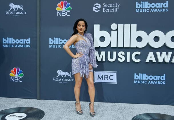 Becky G attends the annual Billboard Music Awards held at the MGM Grand Garden Arena in Las Vegas, Nevada on May 15, 2022.  LAV202205150116 JIMxRUYMEN