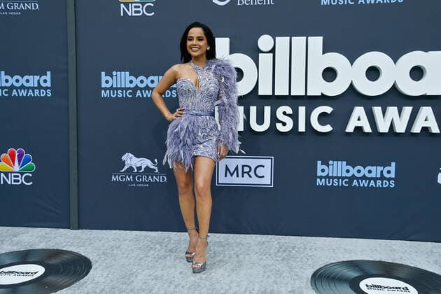 Becky G attends the annual Billboard Music Awards held at the MGM Grand Garden Arena in Las Vegas, Nevada on May 15, 2022.  LAV202205150114 JIMxRUYMEN