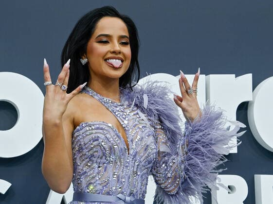 Becky G attends the annual Billboard Music Awards held at the MGM Grand Garden Arena in Las Vegas, Nevada on May 15, 2022.  LAV202205150118 JIMxRUYMEN