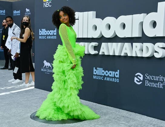 Mari Copeny aka Little Miss Flint attends the annual Billboard Music Awards held at the MGM Grand Garden Arena in Las Vegas, Nevada on May 15, 2022.  LAV202205150443 JIMxRUYMEN