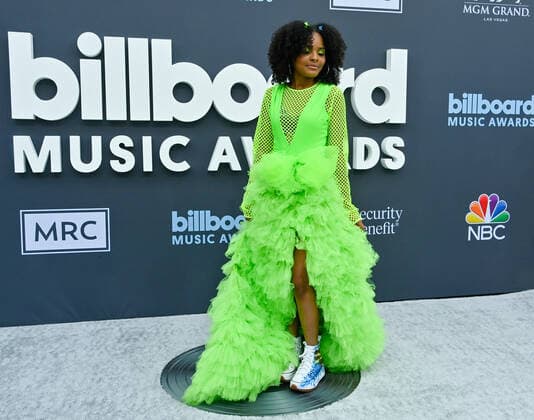 Mari Copeny aka Little Miss Flint attends the annual Billboard Music Awards held at the MGM Grand Garden Arena in Las Vegas, Nevada on May 15, 2022.  LAV202205150445 JIMxRUYMEN