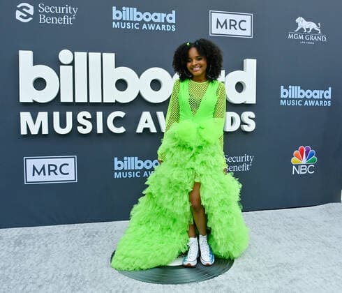 Mari Copeny aka Little Miss Flint attends the annual Billboard Music Awards held at the MGM Grand Garden Arena in Las Vegas, Nevada on May 15, 2022.  LAV202205150447 JIMxRUYMEN