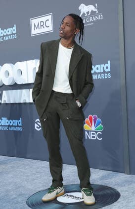 16 May 2022 - Las Vegas, NV - Travis Scott. 2022 Billboard Music Awards Red Carpet Arrivals. Photo Credit: MJT AdMedia 280177 2022-05-15 NV Las Vegas Etats-Unis  Copyright: xAdMediax STAR_280177_059