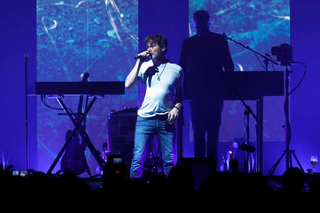 Singer Morten Harket from the Norwegian band A ha during their concert at Lanxess Arena Cologne, 15 05 2022 NRW Germany Copyright: xChristophxHardtx
