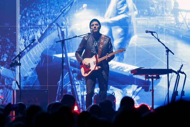 Guitarist Pal Waaktaar Savoy from the Norwegian band A ha at their concert at Lanxess Arena Cologne, 15 05 2022 NRW Germany Copyright: xChristophxHardtx