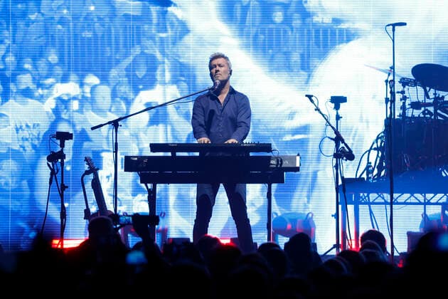 Keyboardist Magne Furuholmen from the Norwegian band A ha during their concert at Lanxess Arena Cologne, 15 05 2022 NRW Germany Copyright: xChristophxHardtx