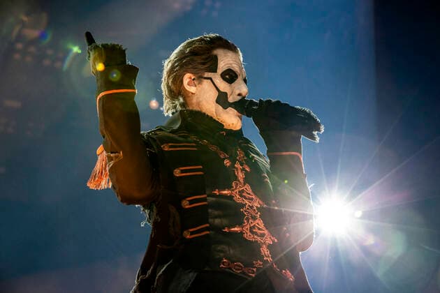 Tobias Forge of Ghost live at a concert of the Imperator Europe Tour at ZAG Arena Hannover, 15 05 2022 Foto:xC.xSpeidelx xFuturexImage