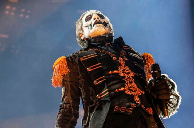 Tobias Forge of Ghost live at a concert of the Imperator Europe Tour at ZAG Arena Hannover, 15 05 2022 Foto:xC.xSpeidelx xFuturexImage