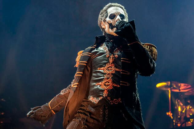 Tobias Forge of Ghost live at a concert of the Imperator Europe Tour at ZAG Arena Hannover, 15 05 2022 Foto:xC.xSpeidelx xFuturexImage