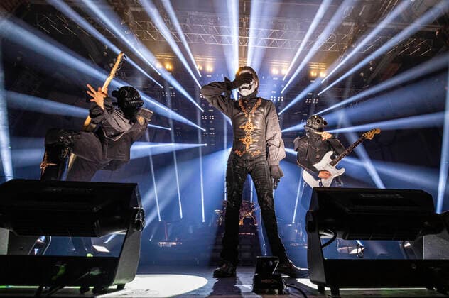 Tobias Forge and Nameless Ghouls from Ghost live at a concert of the Imperator Europe Tour at ZAG Arena Hannover, 15 05 2022 Foto:xC.xSpeidelx xFuturexImage