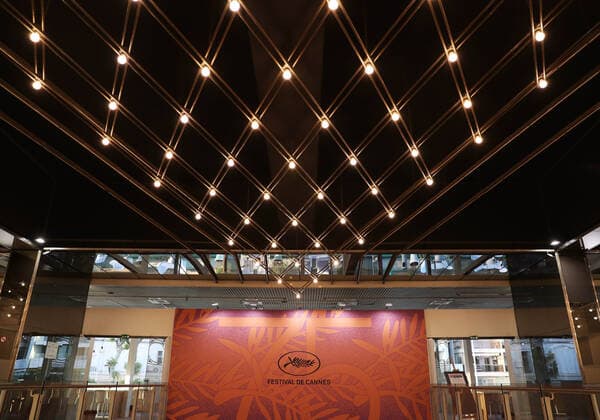 (220517) -- CANNES, May 17, 2022 -- The interior view of the Palais des Festivals is pictured ahead of the 75th Cannes Film Festival in Cannes, southern France, May 16, 2022. The 75th Cannes Film Festival is scheduled to be held from May 17 to 28. ) FRANCE-CANNES-FILM FESTIVAL-PREPARATION GaoxJing 