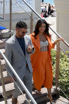 Cannes 2022 - 75Â° Festival Internazionale del cinema, Gli arrivi al Martinez hotel. Nella foto Eva Longoria con il marito JosÃ Antonio Baston  Copyright: xManuelexMangiarottix xipa-agencyx xVenezia2020x