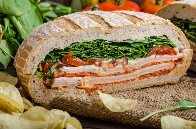 Italian Pressed Sandwich - full of tasty. Italian ham and cheese, spinach, homemade chips side dish , 22987506.jpg, sandwich, panini, cheese, grilled, pressed, toasted, toast, bread, food, hot, meal, snack, lunch, ham, breakfast, healthy, tuna, dinner, melted, vegetable, white, sliced, jaffle, cooked, horizontal, green, toastie, plate, tomato, macro, fresh, gourmet, cut, italian, freshness, background, cheddar, grill, drink, salad, pannini, chips, home chips, pressed, full, bread, italian bread, italian ham, rustic, bio,