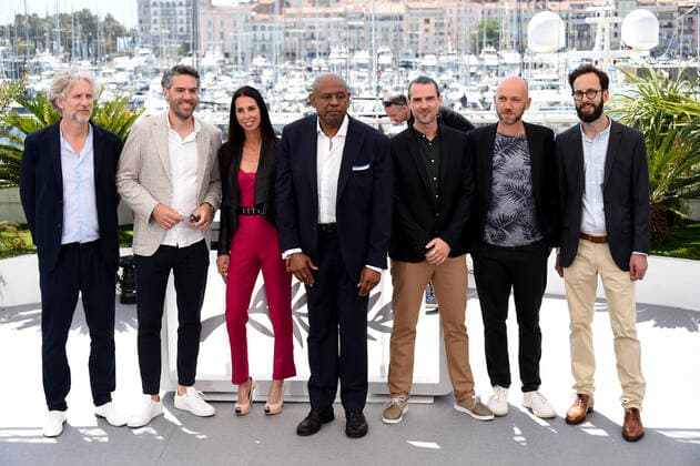 75th Cannes film festival 2022, Photocall Palme d™or d™ honneur. Pictured: Forrest Whitaker, Christophe Castagne, Thomas Sametin, Richard Rocou, Julien Lacet, Nicolas Houlot  Copyright: xAlbertoxTerenghi Cannesx2022x xix xVenezia2020x