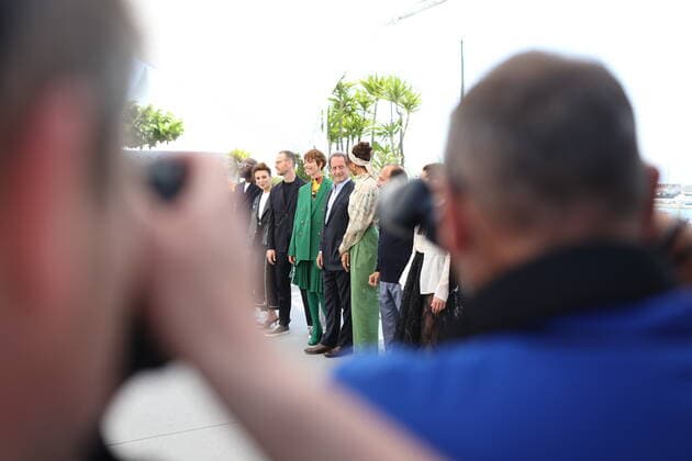 75eme Festival International du Film de Cannes. Photocall du jury. 75th International Cannes Film Festival. Photocall with jury members. 280227 0000-00-00 Cannes France Lindon, Vincent; Trinca, Jasmine; Hall, Rebecca; Padukone, Deepika; Trier, Joachim  Copyright: xTerencexBaelenx STAR_280227_028