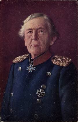 Generalfeldmarschall Gottlieb von Haeseler, Portrait, Uniform, Farbig *** General Field Marshal Gottlieb von Haeseler, portrait, uniform, colored