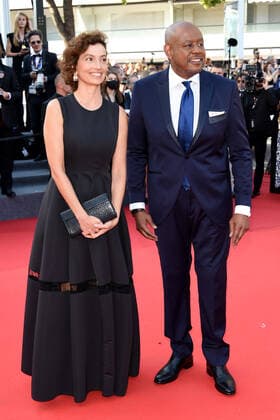 75th Cannes film festival 2022, Red carpet for the Opening Ceremony and ˜Coupez™ (Final cut) film premiere Pictured: Forest Whitaker, Audrey Azoulay  Copyright: xAlbertoxTerenghi Cannesx2022x xix xVenezia2020x