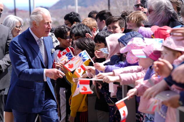 May 17, 2022, St. John s, NL, Canada: Prince Charles is greeted by well-wishers in St. John s as he arrives for a Royal visit to Canada on Tuesday, May 17, 2022. St. John s Canada  - ZUMAc35_ 20220517_zaf_c35_140 Copyright: xPaulxChiassonx