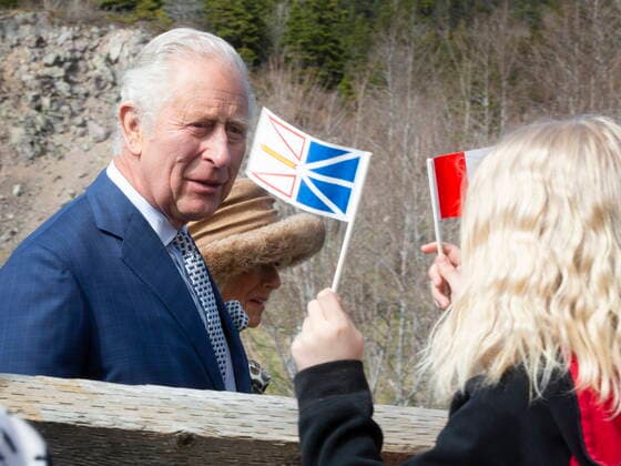 May 17, 2022, St. John s, NL, Canada: Prince Charles is greeted by well-wishers in St. John s as he arrives for a Royal visit to Canada on Tuesday, May 17, 2022. St. John s Canada  - ZUMAc35_ 20220517_zaf_c35_247 Copyright: xPaulxDalyx