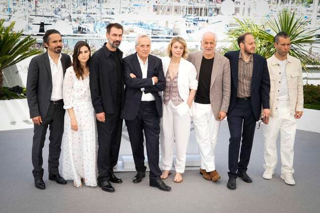 IPP Photo Daniele Cifala™ Cannes 18 05 2022 Exterior Night Photocall The 75th Annual Cannes Film Festival in the photo Carlo Fuortes, Daniela Marra, Andrea Occhipinti, Michelle Rejwan, Pier Giorgio Bellochio, Fabrizio Gifuni, Marco Bellacchio, Margherita Buy, Toni Servillo, Fausto Russo Alesi, Simone Gat 0
