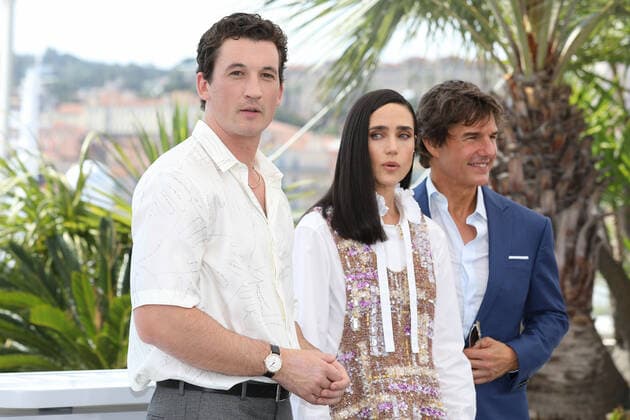 May 18, 2022, Cannes, Cote d Azur, France: MILES TELLER, JENNIFER CONNELLY and TOM CRUISE attend the TOP GUN : MAVERICK photocall during 75th annual Cannes Film Festival Cannes France - ZUMAc179 20220518_zep_c179_225 Copyright: xMickaelxChavetx