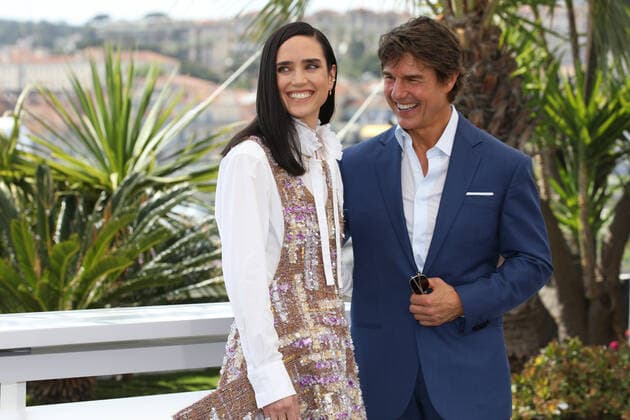 May 18, 2022, Cannes, Cote d Azur, France: JENNIFER CONNELLY and TOM CRUISE attend the TOP GUN : MAVERICK photocall during 75th annual Cannes Film Festival Cannes France - ZUMAc179 20220518_zep_c179_222 Copyright: xMickaelxChavetx
