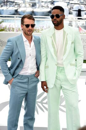 Cannes 2022 - 75Â° Festival Internazionale del cinema, Photocall del film Top Gun: Maverick . Nella foto Jay Ellis e Glen Powell  Copyright: xAlbertoxTerenghix xipa-agency.nex xVenezia2020x