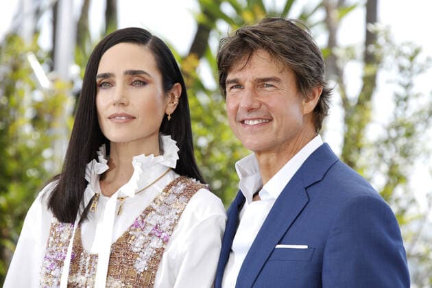 May 18, 2022, CANNES, FRANCE: Jennifer Connelly, Tom Cruise attend the photocall of Top Gun: Maverick during the 75th annual Cannes film festival at Palais des Festivals on May 18, 2022 in Cannes, France. CANNES FRANCE - ZUMAs181 20220518_zea_s181_018 Copyright: xImagespacex