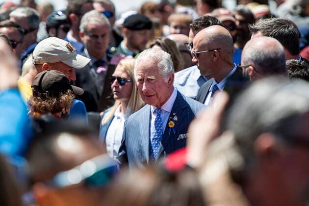 May 18, 2022, Ottawa, ON, Canada: Prince Charles greets members of the public during a visit to the ByWard Market in Ottawa, during their Canadian Royal tour, on Wednesday, May 18, 2022. Ottawa Canada  - ZUMAc35_ 20220518_zaf_c35_053 Copyright: xJustinxTangx