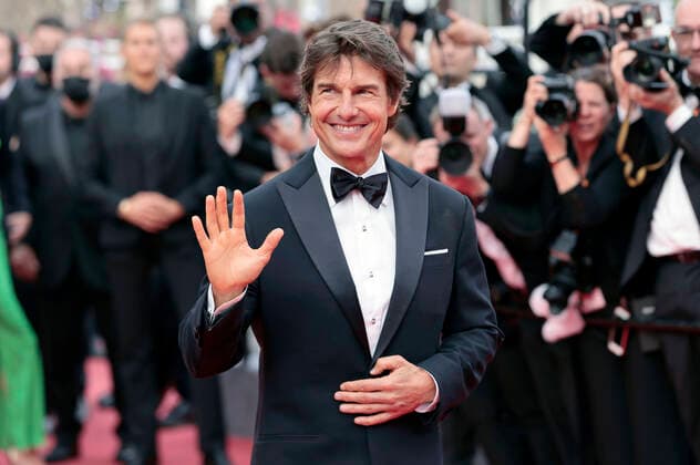Tom Cruise at the premiere of the feature film Top Gun Maverick at the Festival de Cannes 2022 75 Cannes International Film Festival at the Palais des Festivals Cannes, 18 05 2022. Foto:xS.xGabschx xFuturexImage