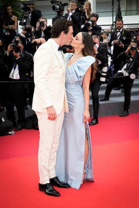 IPP Photo Daniele Cifala™ Cannes 18 05 2022 Top Gun Maverick Red Carpet The 75th Annual Cannes Film Festival in the photo Miles Teller and Keleigh Sperry Italy Photo Press World Copyright  0