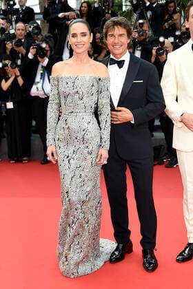 Cannes 2022 - 75Â° Festival Internazionale del cinema, Prima Serata, Red Carpet del film Top Gun: Maverick. Nella foto Tom Cruise E Jennifer Connelly  Copyright: xAlbertoxTerenghix xipa-agency.nex xVenezia2020x